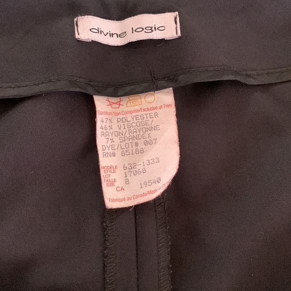 Divine logic Black dress Pant. - Picture 7 of 12